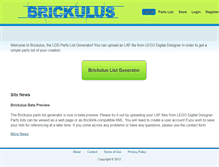 Tablet Screenshot of brickulus.com